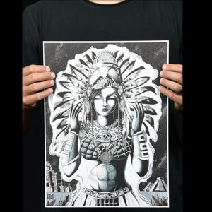 “Aztec Warrior Queen” Print